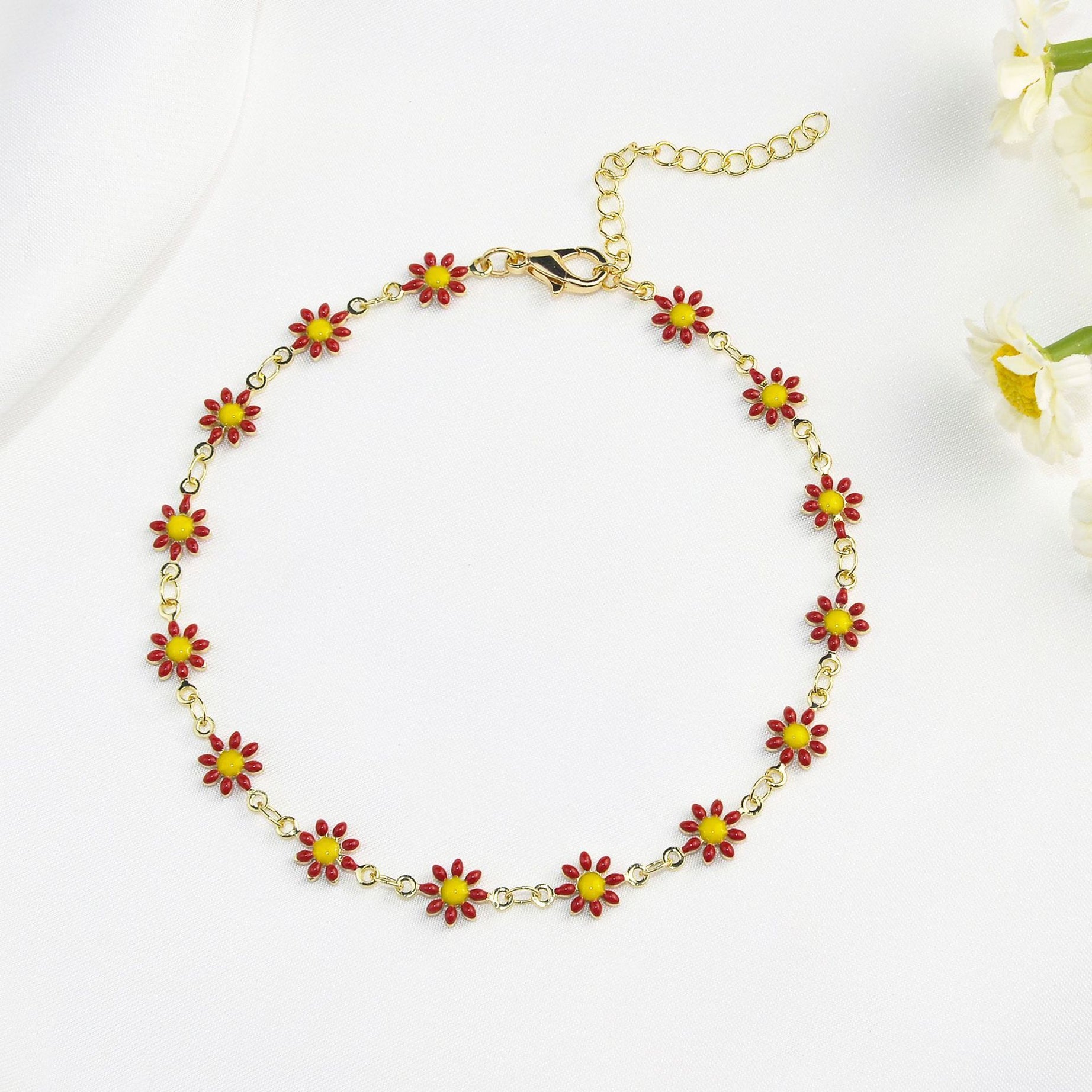 Little Daisy Anklet Simple Elegant Fashion – ShreeBliss