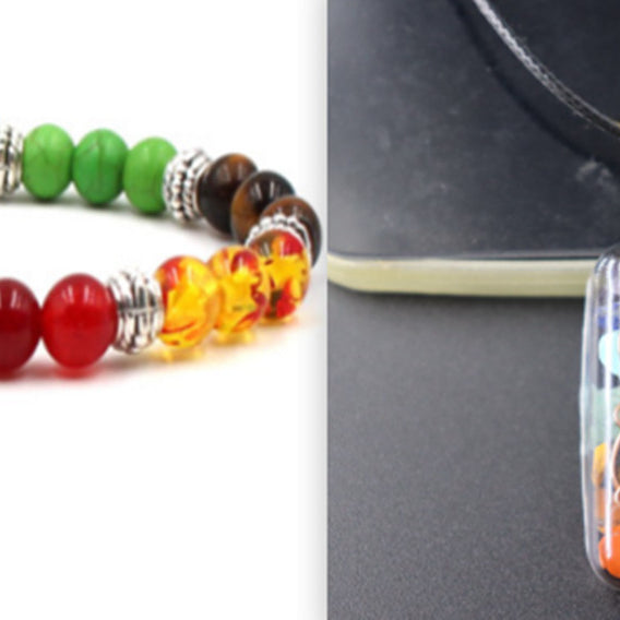 Retro 7 Chakra Healing Crystal Pendant – ShreeBliss