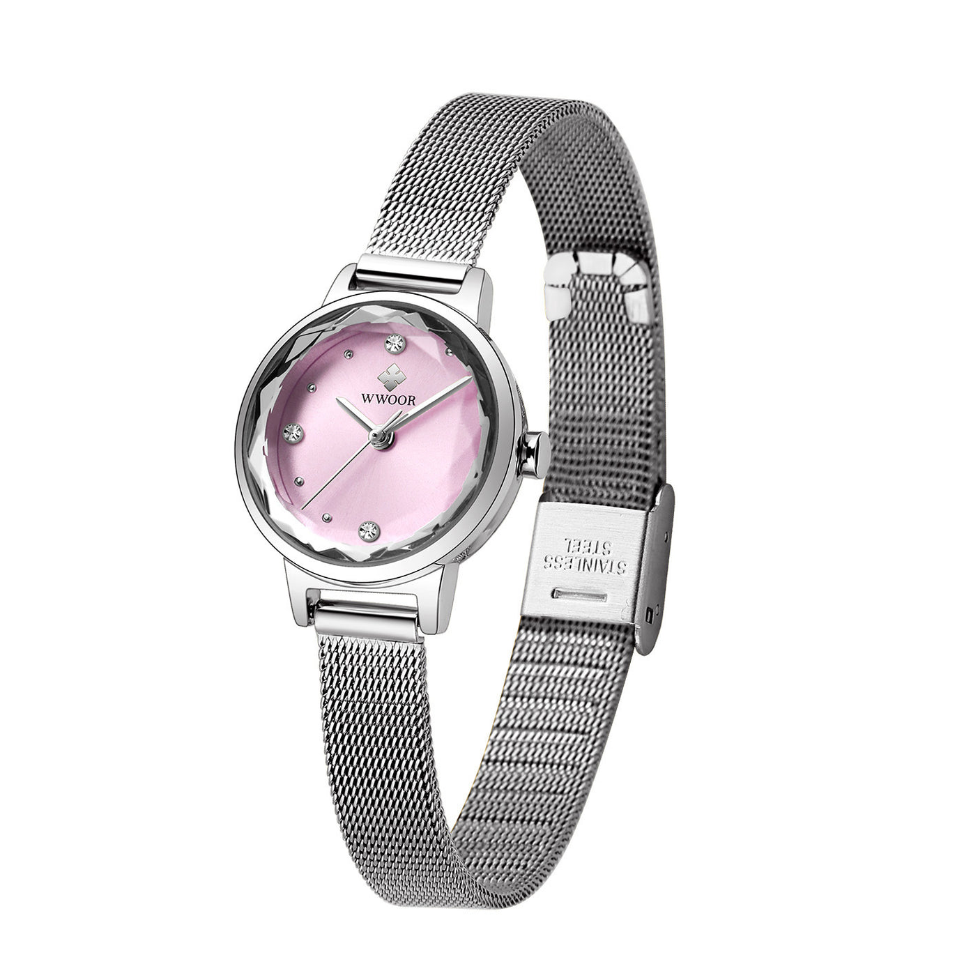 Simple Women’s Quartz Watch with Mesh Strap - ShreeBliss