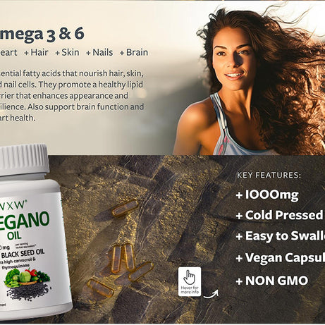 Black Seed Oil Capsules 60 Count - Natural Immune & Skin Support - ShreeBliss