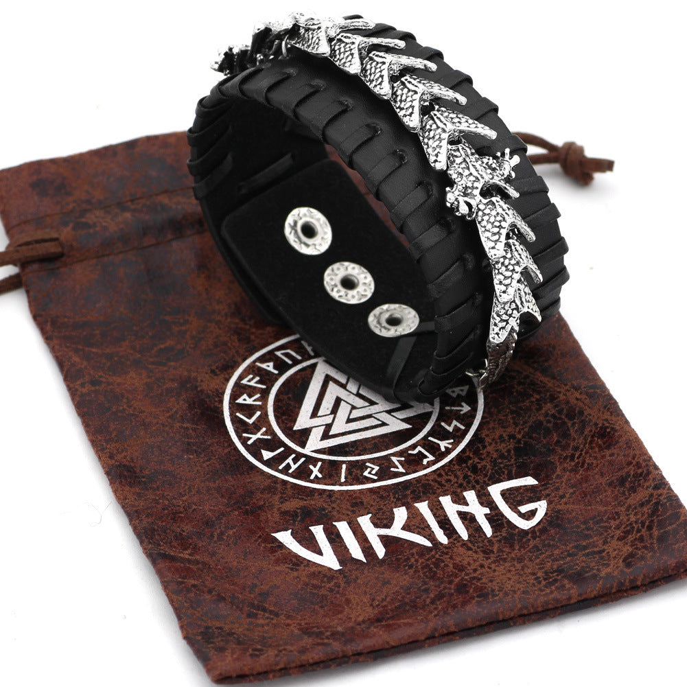 Viking Pirate Celtic Dragon Bracelet – ShreeBliss
