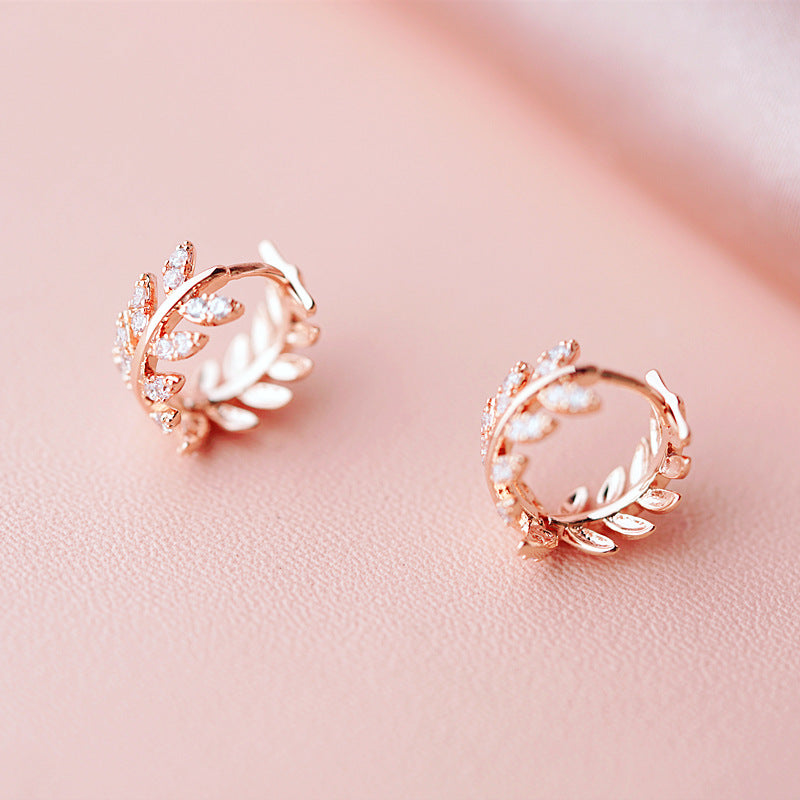 All-Matching Graceful Olive Branch Sterling Silver Women's Fashion Earrings – ShreeBliss