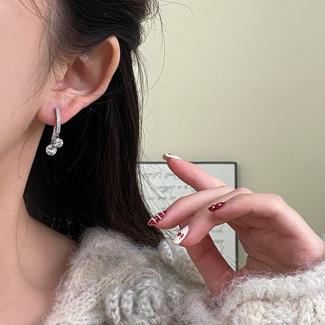 Special-Interest Design Geometric Micro Zircon-Encrusted Stud Earrings – ShreeBliss