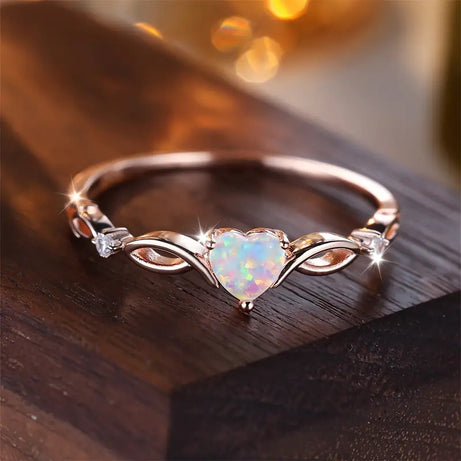 Temu Simple Love Heart-Shaped Ring – ShreeBliss