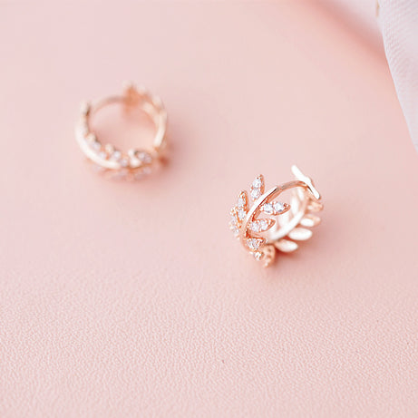 All-Matching Graceful Olive Branch Sterling Silver Women's Fashion Earrings – ShreeBliss