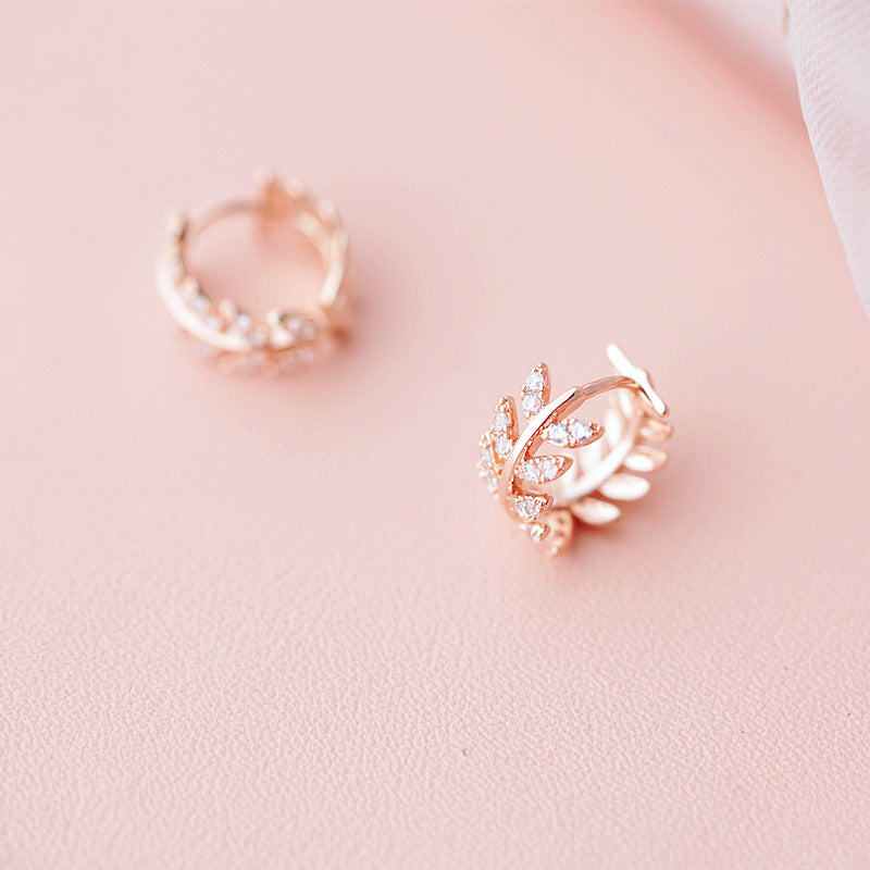 All-Matching Graceful Olive Branch Sterling Silver Women's Fashion Earrings – ShreeBliss