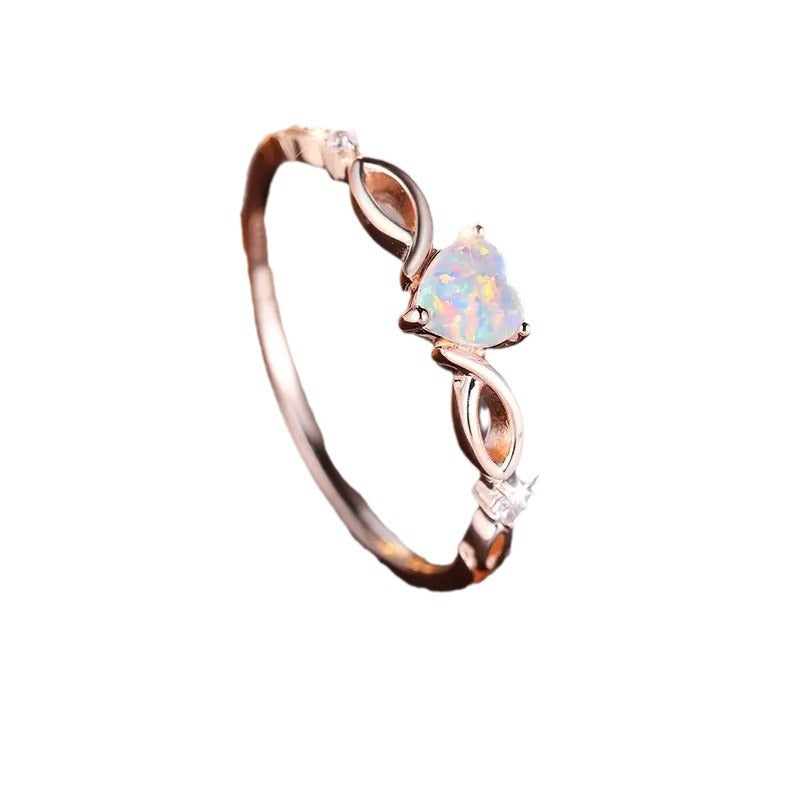 Temu Simple Love Heart-Shaped Ring – ShreeBliss