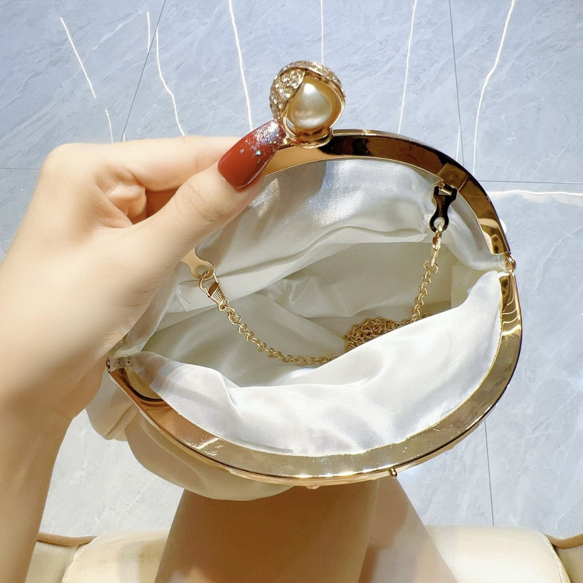 Elegant Diamond Mini Clutch – ShreeBliss