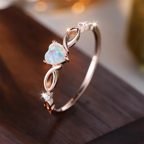 Temu Simple Love Heart-Shaped Ring – ShreeBliss