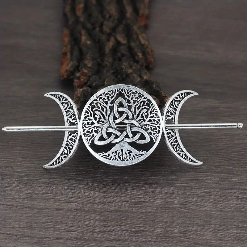 Viking Crescent Alloy Hair Barrette – ShreeBliss