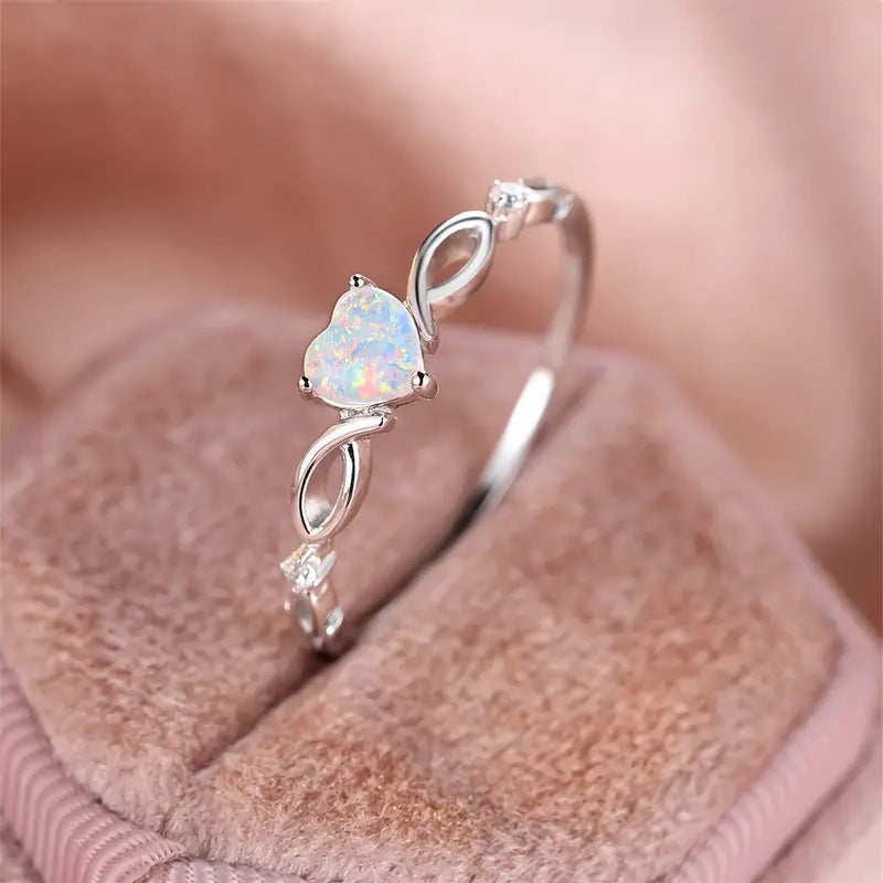 Temu Simple Love Heart-Shaped Ring – ShreeBliss