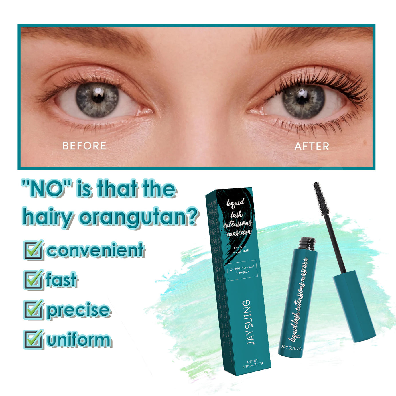 Liquid Lash Extensions Mascara - Waterproof & Smudge-proof - ShreeBliss