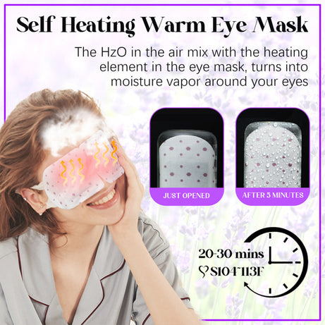 Lavender Heated Eye Mask - ShreeBliss