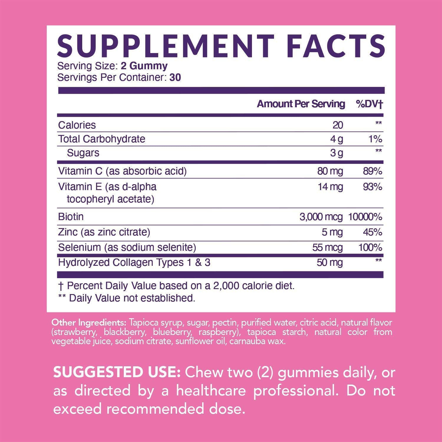 Collagen Gummies for Healthy Skin & Nails - 60 Count - ShreeBliss