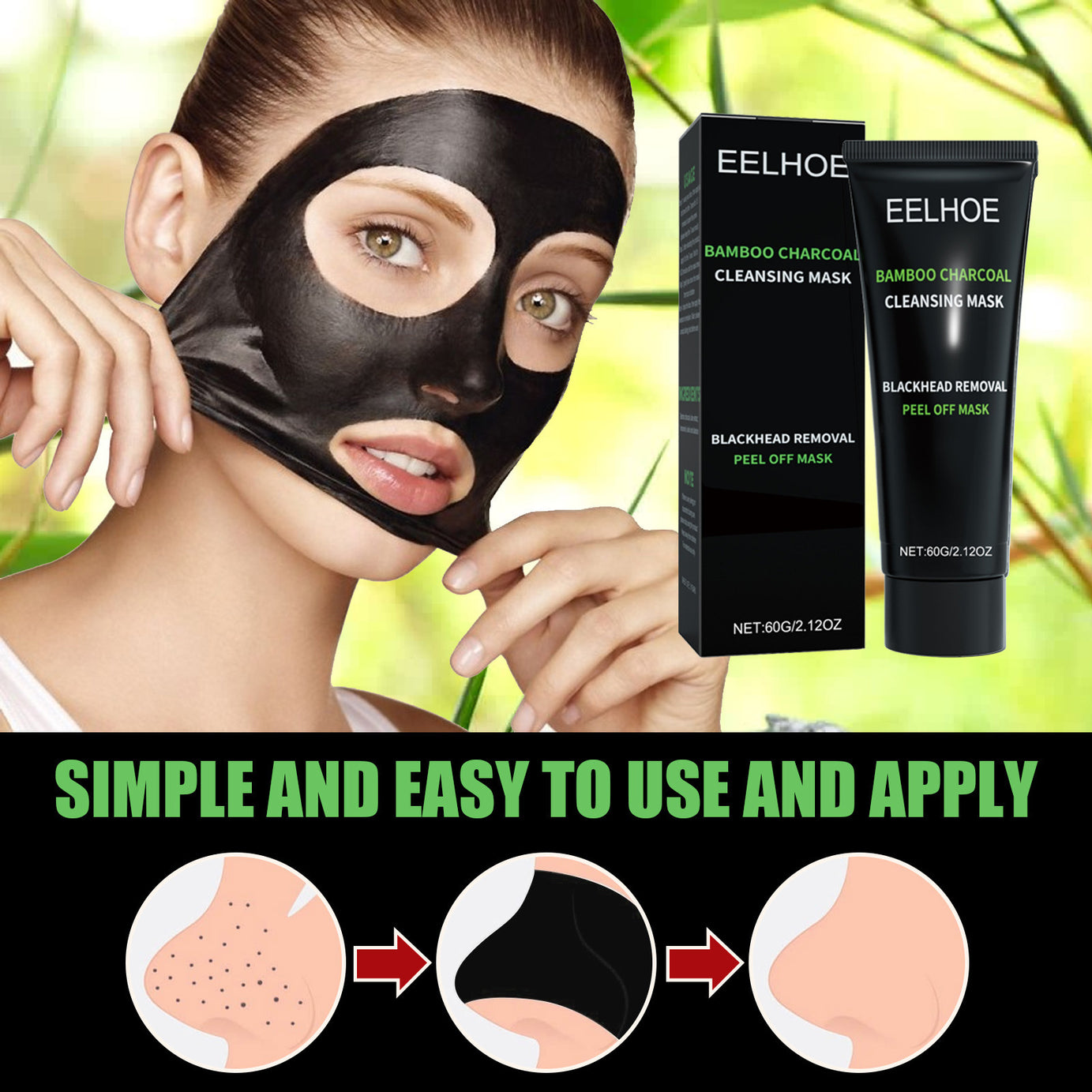 Bamboo Charcoal Mask - ShreeBliss