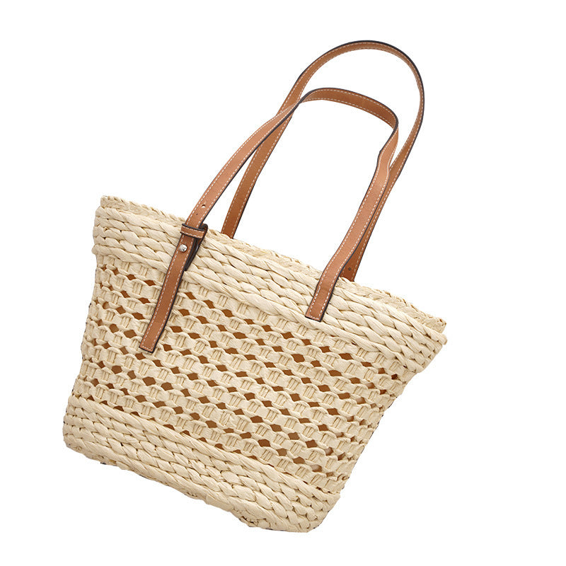 Large Capacity Straw Braided Bag – ShreeBliss