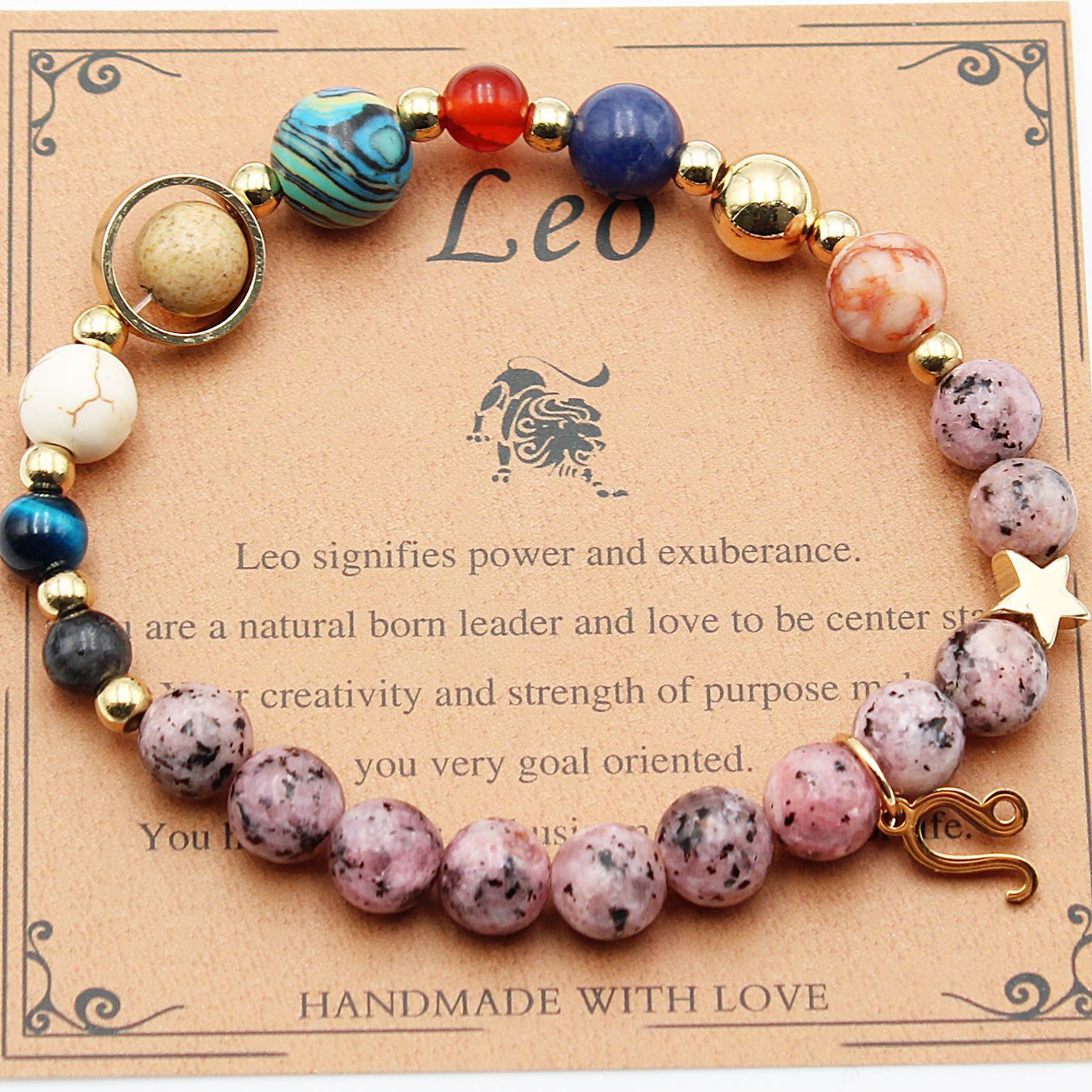 Eight Planets 12 Constellation Bracelet Natural Stone – ShreeBliss