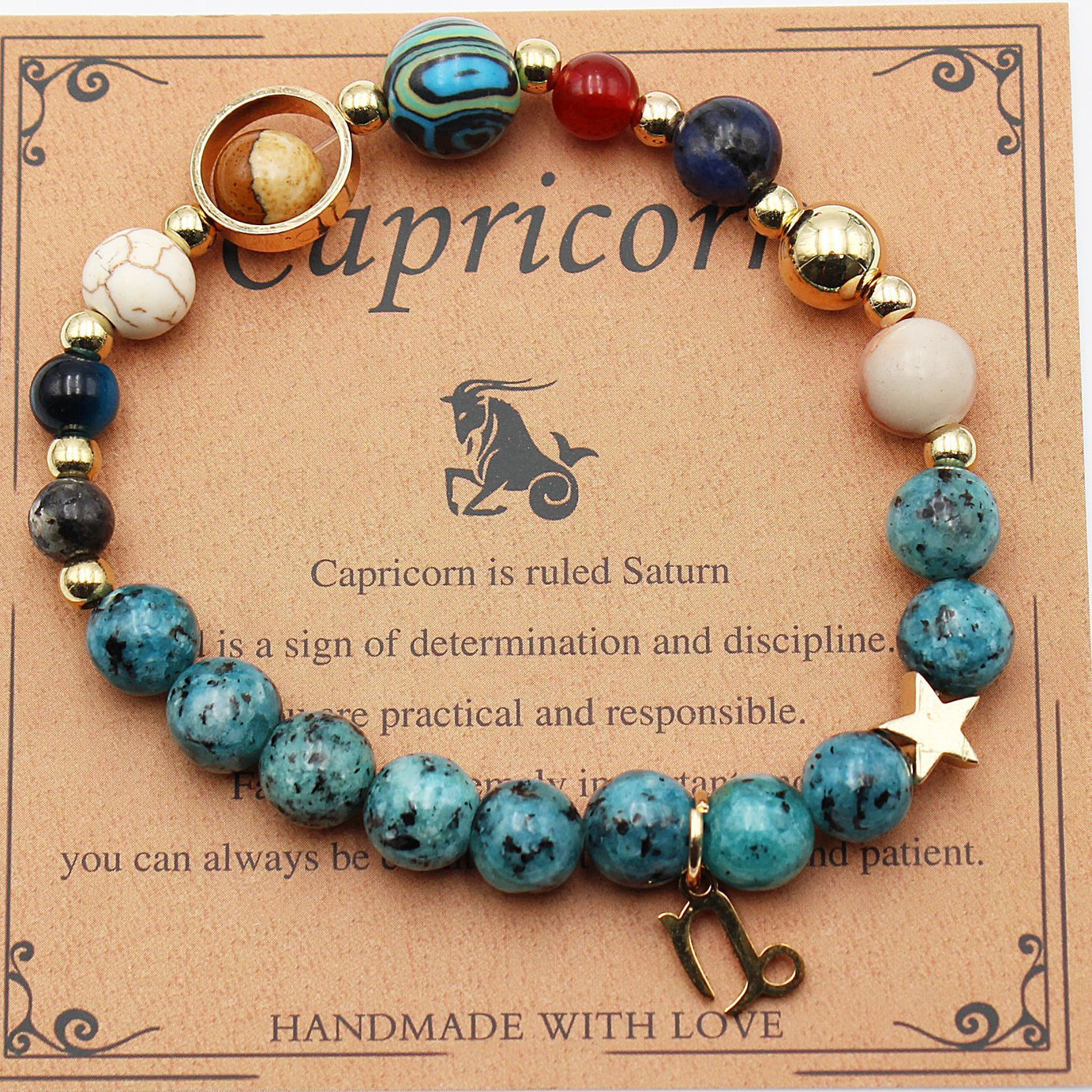 Eight Planets 12 Constellation Bracelet Natural Stone – ShreeBliss