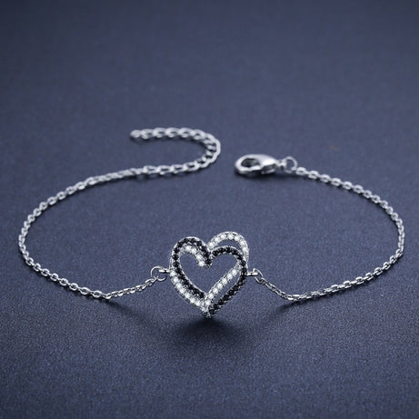 Titanium Steel Exquisite Cute Fashion Heart Bracelet – ShreeBliss