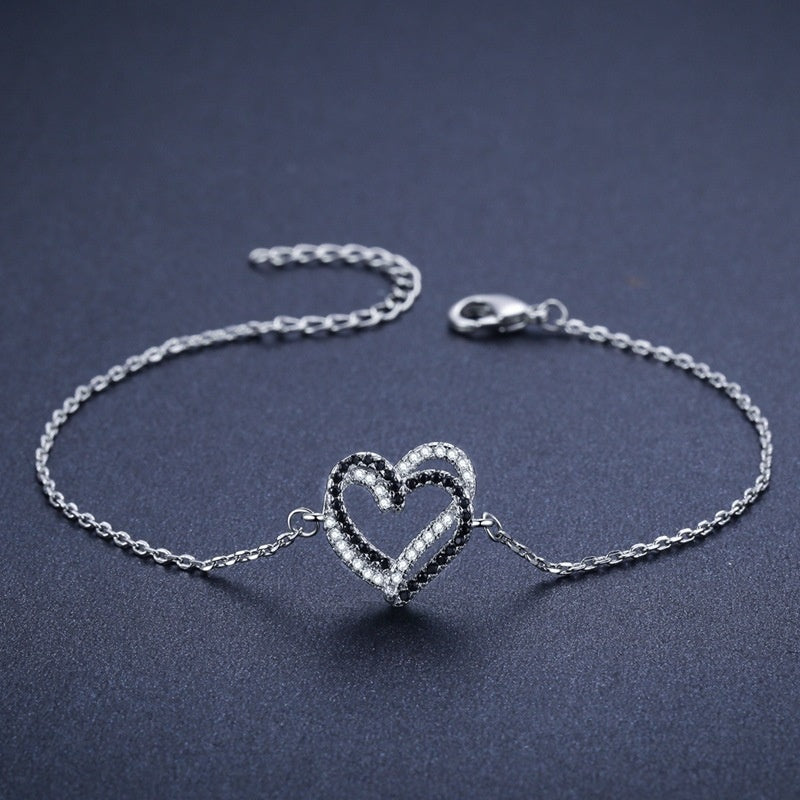 Titanium Steel Exquisite Cute Fashion Heart Bracelet – ShreeBliss