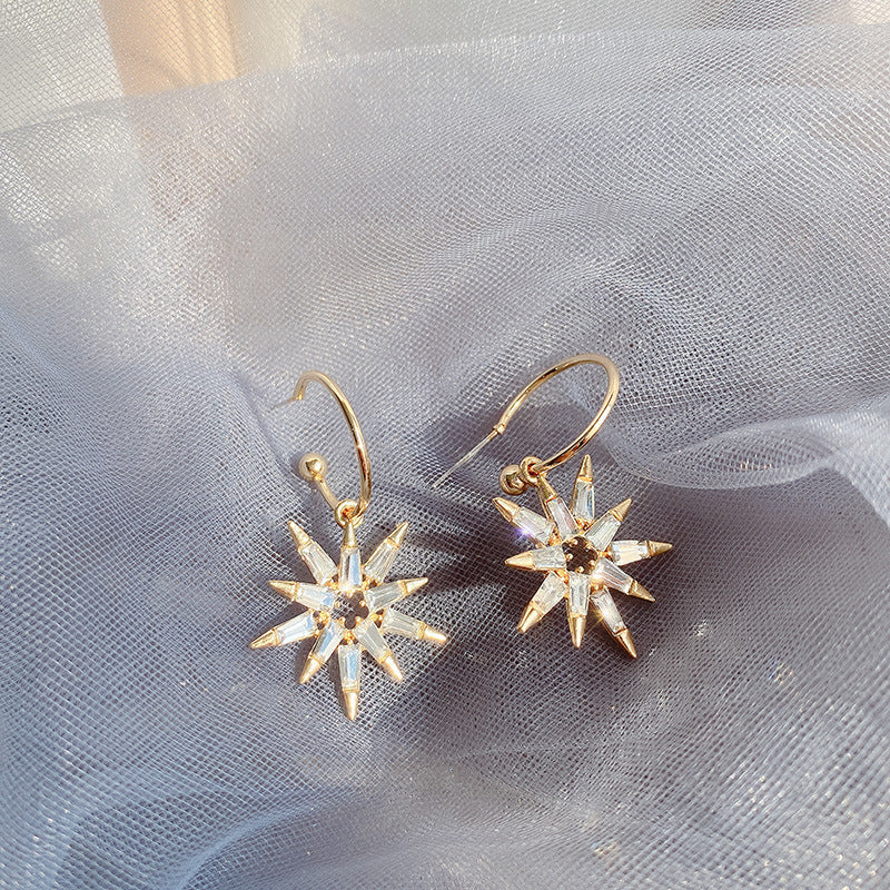 Shining SUNFLOWER Light Luxury Zircon Earrings – ShreeBliss