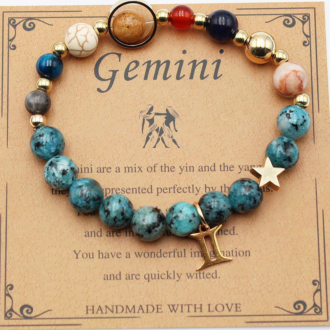 Eight Planets 12 Constellation Bracelet Natural Stone – ShreeBliss