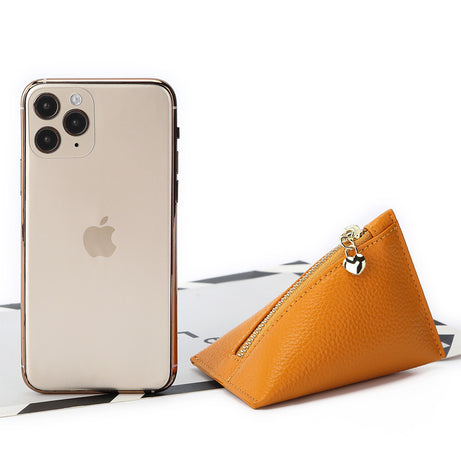 Women’s First Layer Cowhide Mini Coin Purse - ShreeBliss