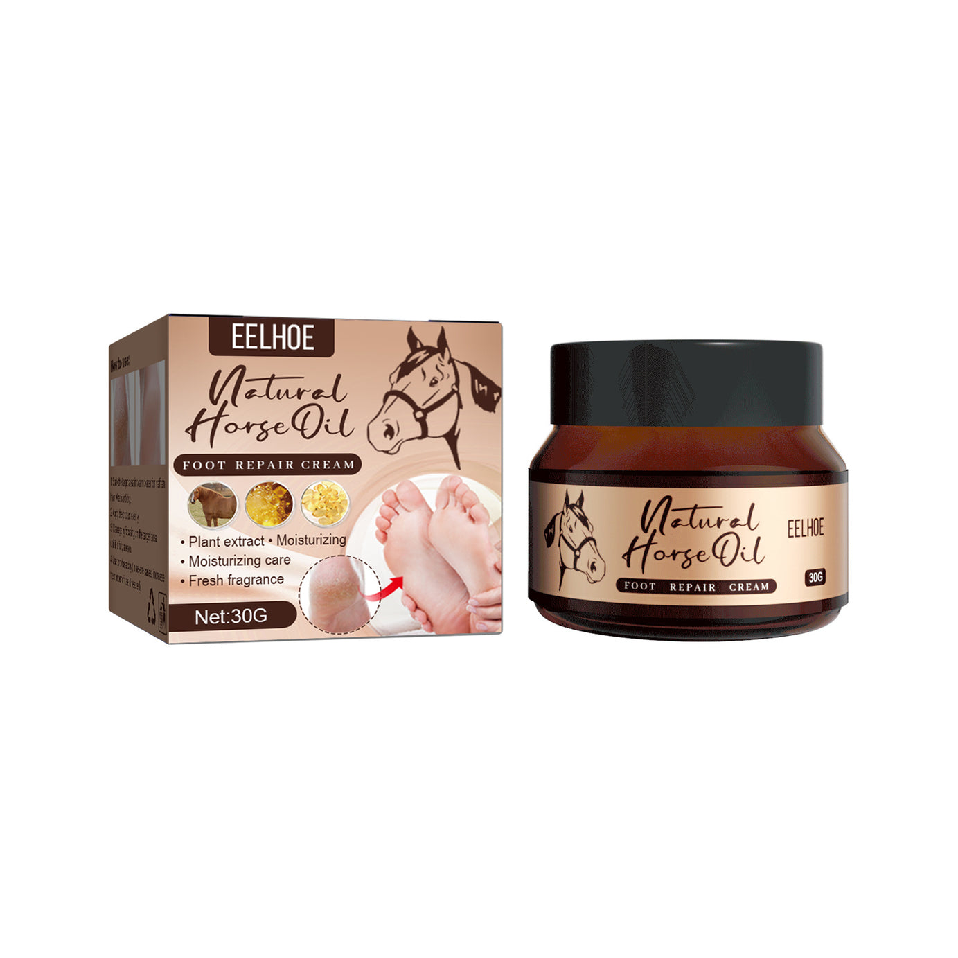 Horse Oil Foot Cream - ShreeBliss