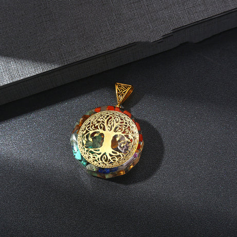 Retro 7 Chakra Healing Crystal Pendant – ShreeBliss