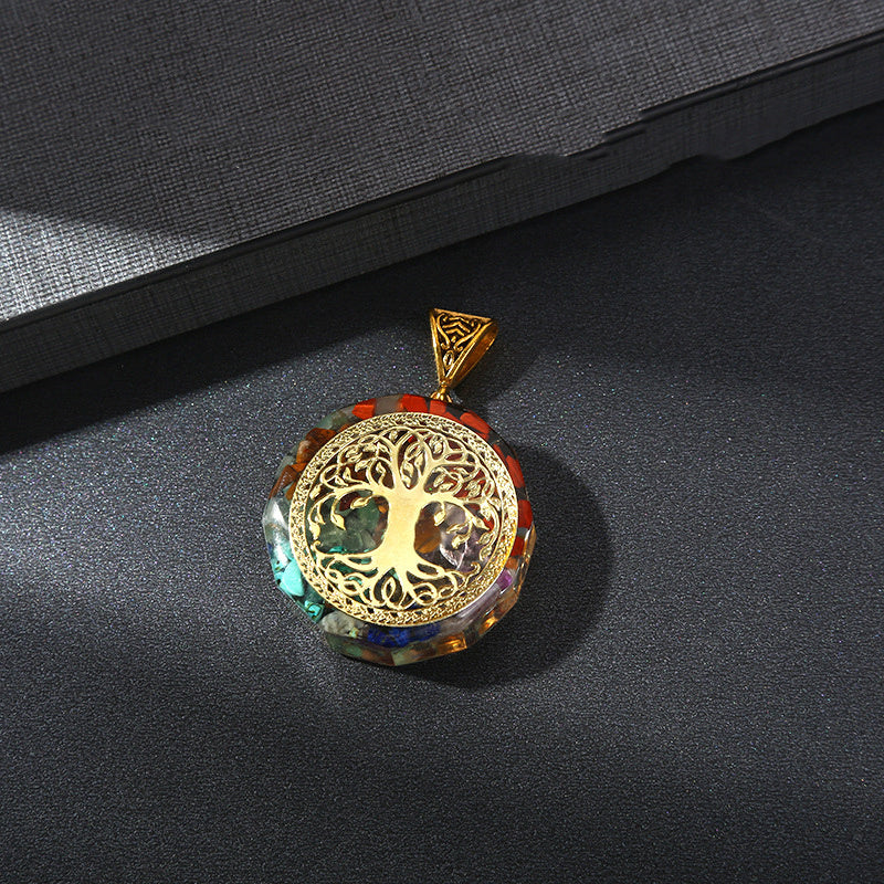 Retro 7 Chakra Healing Crystal Pendant – ShreeBliss