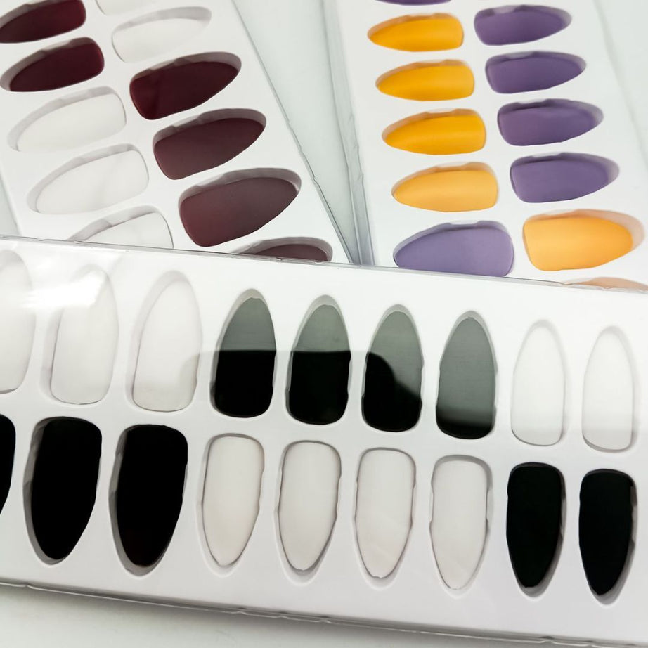 L-3 Matte Nails (24 Pieces) - ShreeBliss