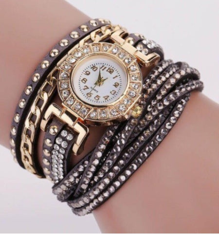 Fashion Ladies Twist Braided Quartz Watch - ShreeBliss