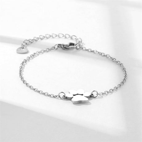 Stainless Steel Dog Paw Bracelet – ShreeBliss