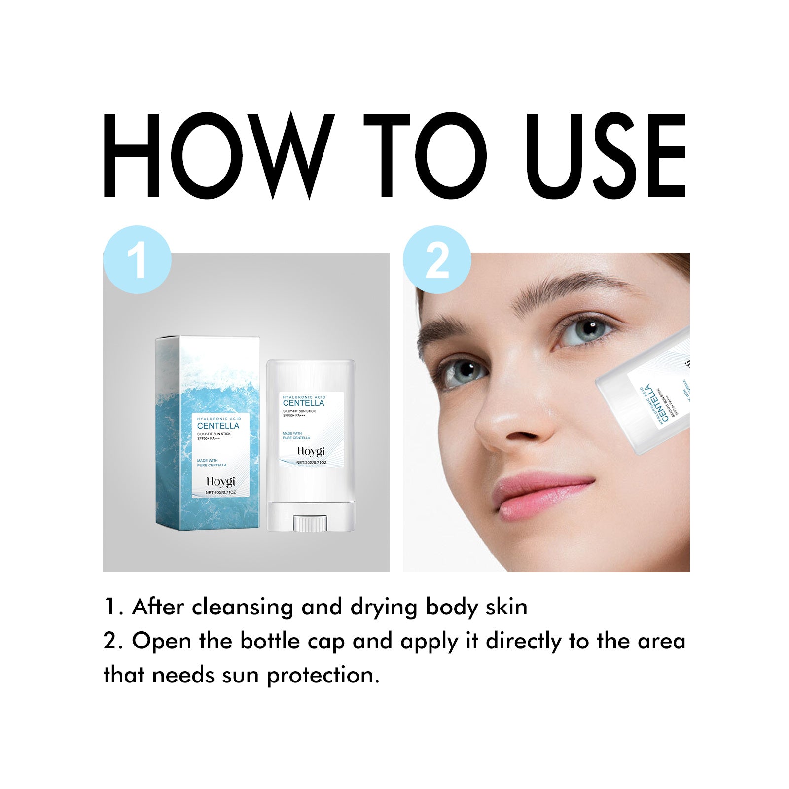 Hyaluronic Acid Sunscreen Stick - UV Protection & Moisturizing - ShreeBliss