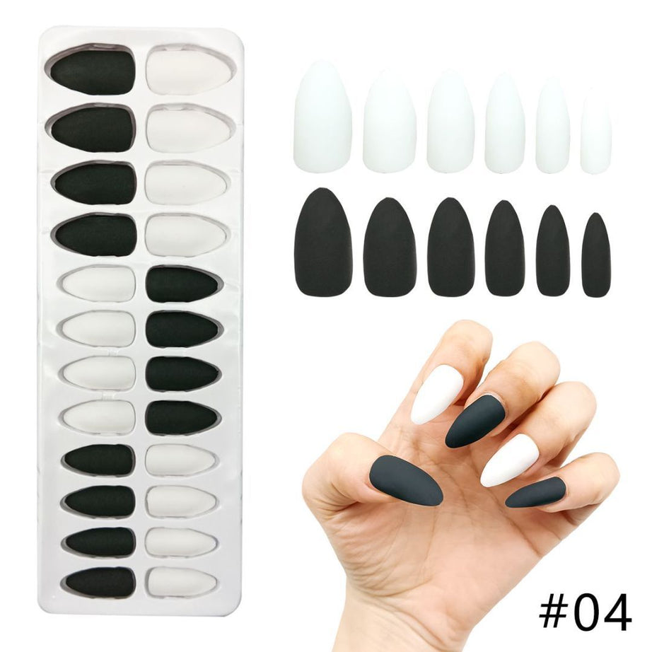 L-3 Matte Nails (24 Pieces) - ShreeBliss