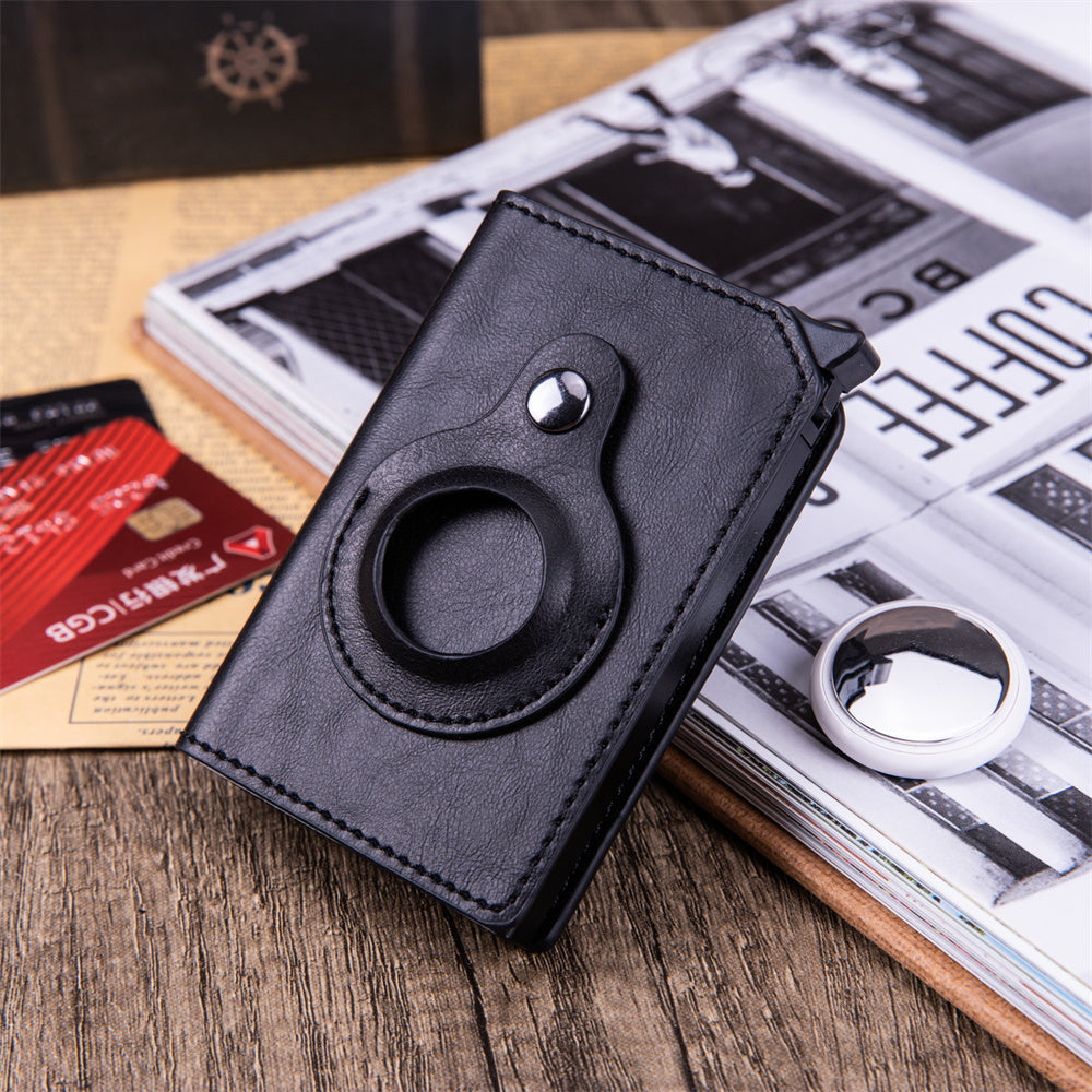Men’s Anti-Theft Swipe Card Holder with Tracker Hole - ShreeBliss