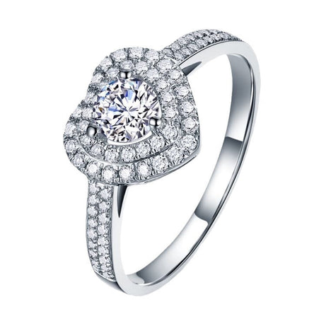 Inlaid Zirconium Women's Heart Shape Ring – ShreeBliss