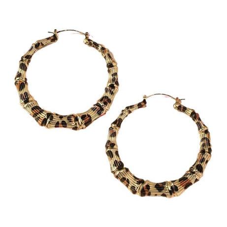 European And American Simple Graceful Leopard Print Joker Women Trendy Earrings – ShreeBliss