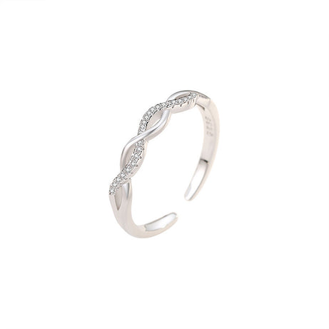 Artistic Temperament Cross Woven Twisted Ring – ShreeBliss