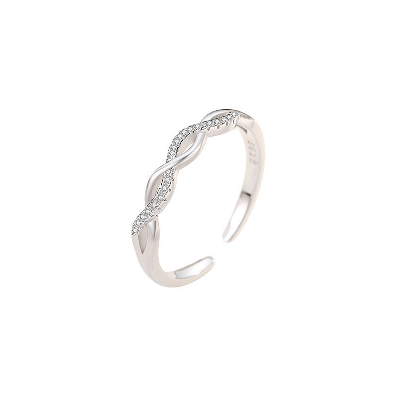 Artistic Temperament Cross Woven Twisted Ring – ShreeBliss