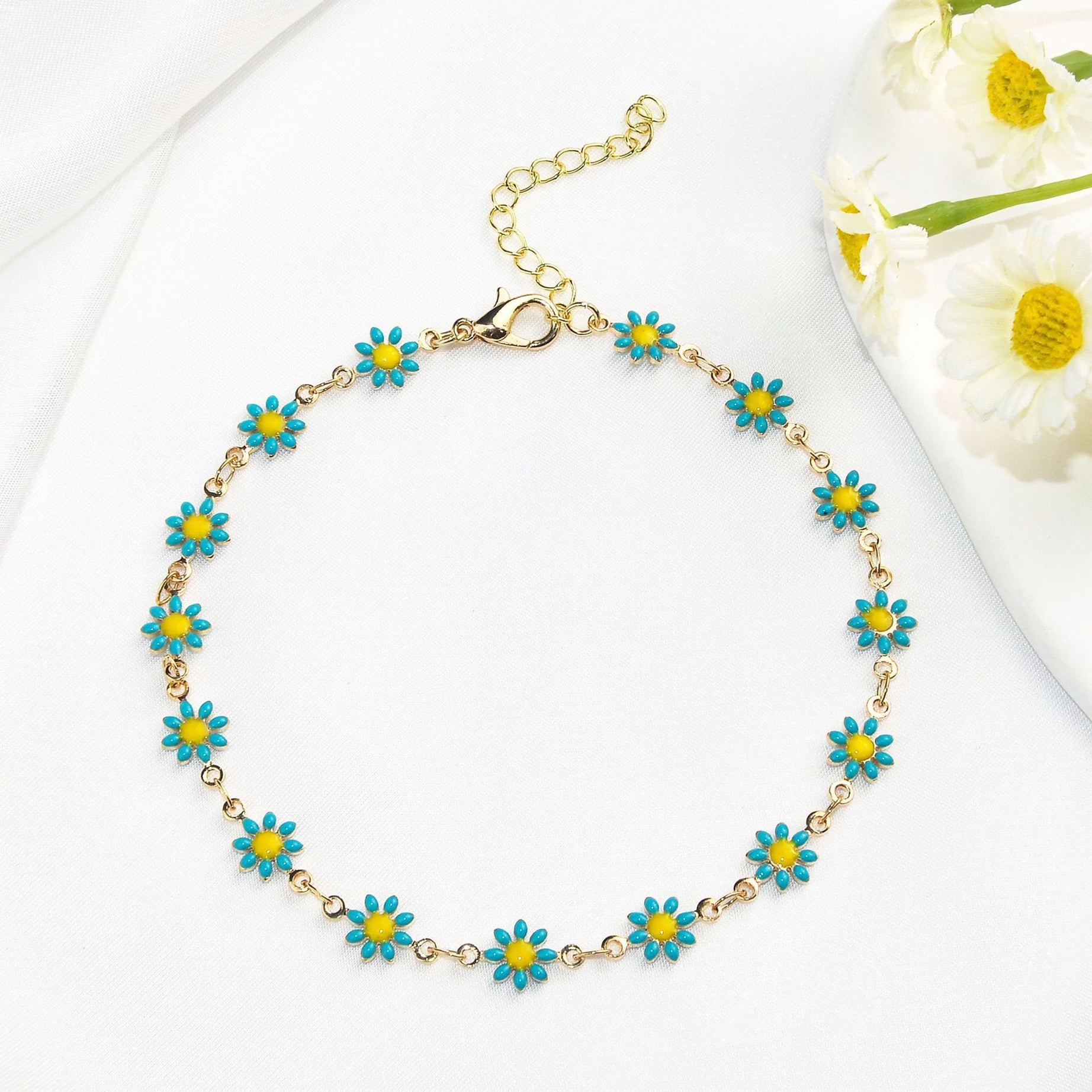 Little Daisy Anklet Simple Elegant Fashion – ShreeBliss