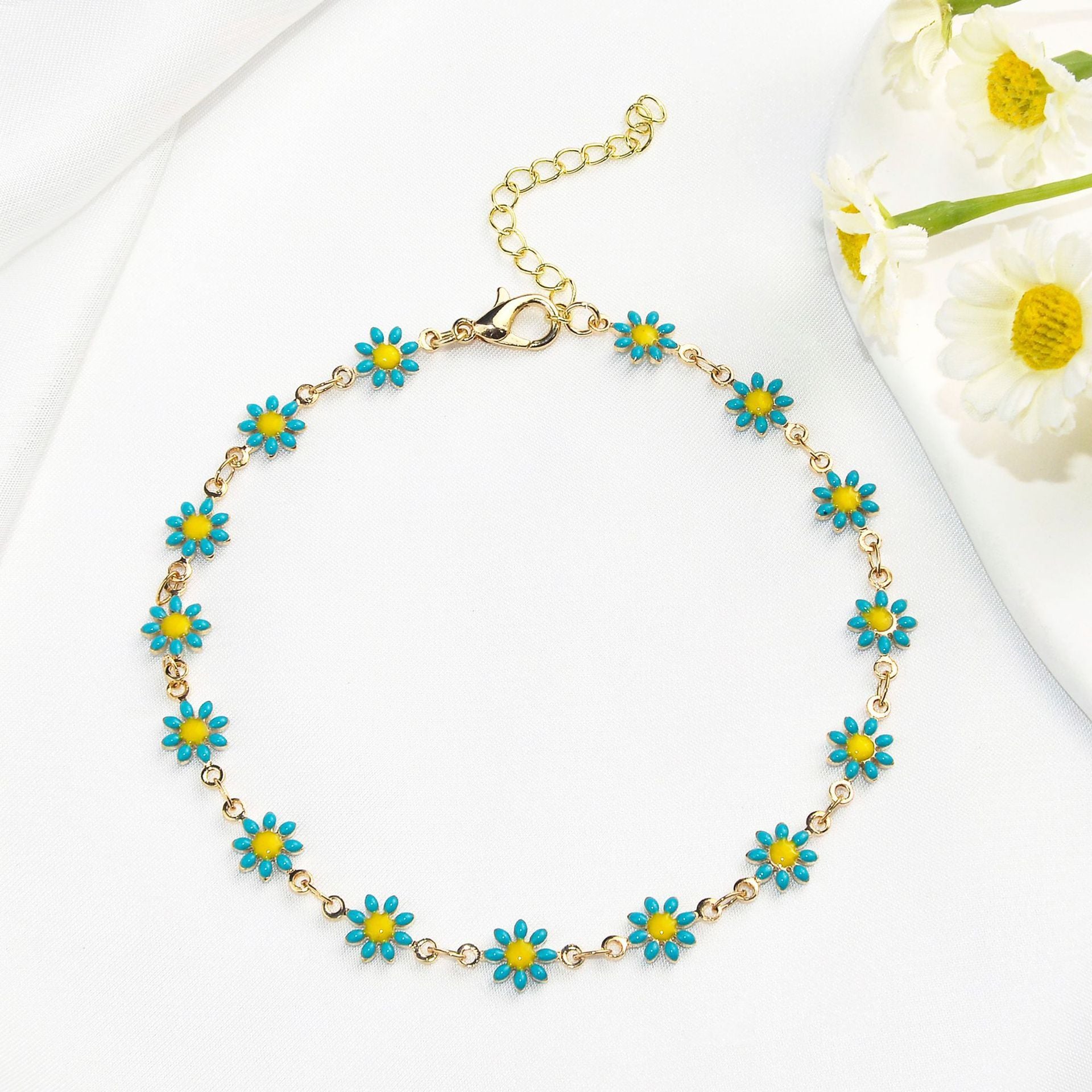 Little Daisy Anklet Simple Elegant Fashion – ShreeBliss
