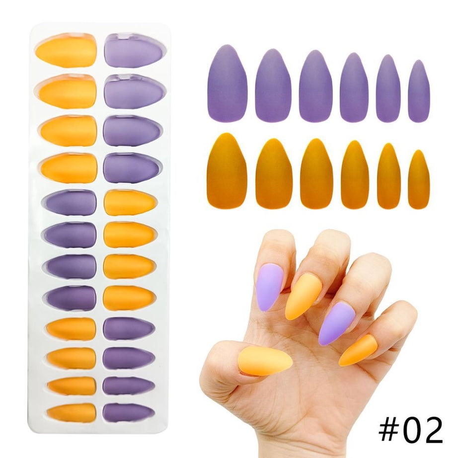L-3 Matte Nails (24 Pieces) - ShreeBliss