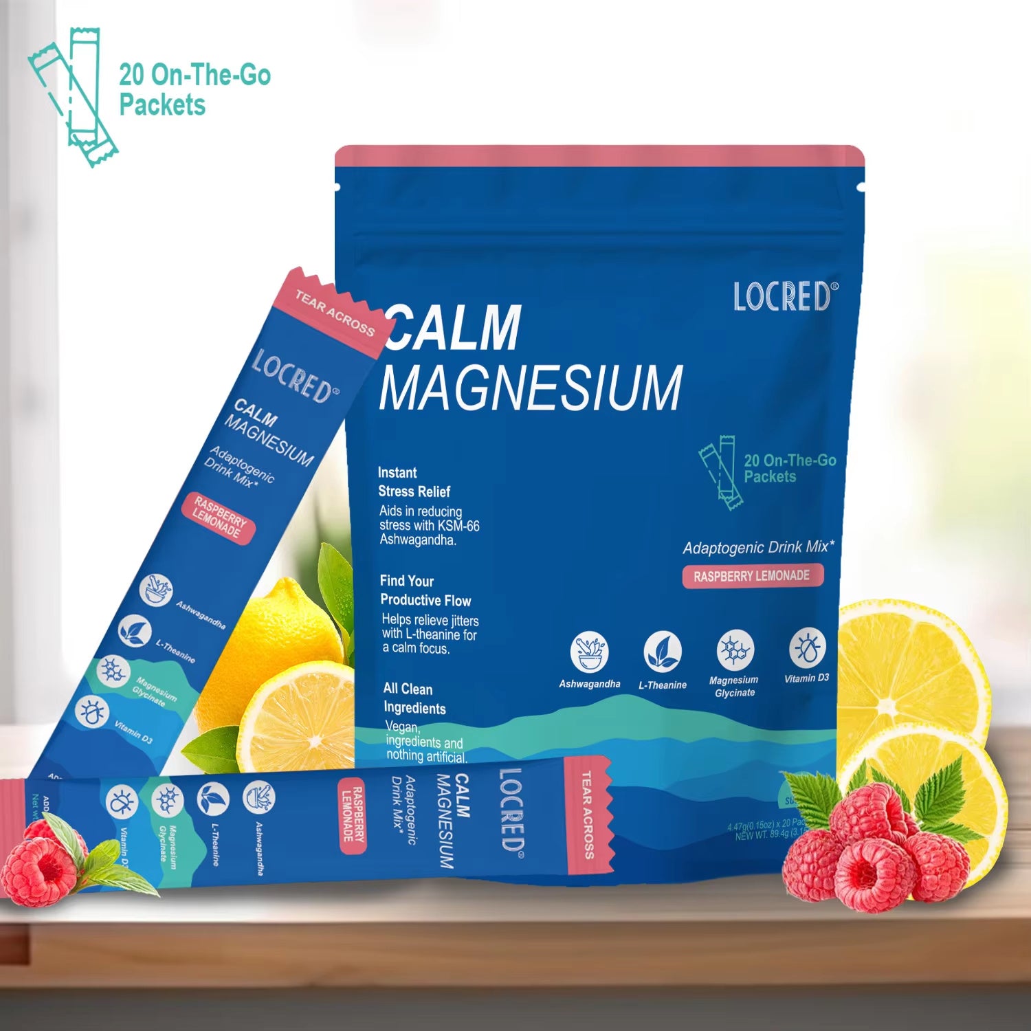 Adaptogenic Drink Mix for Calm & Stress Relief - Magnesium Electrolyte Powder - ShreeBliss