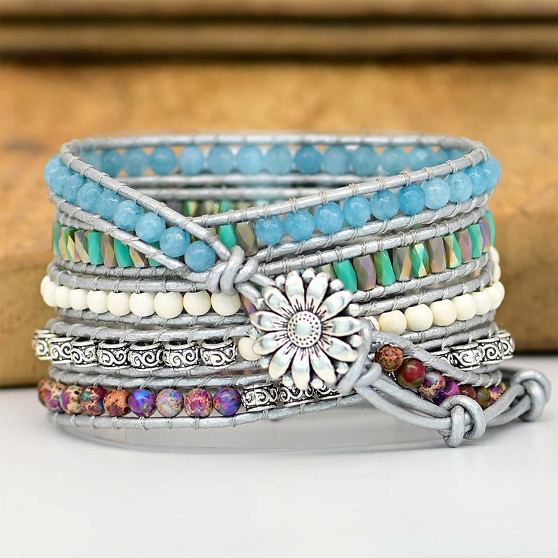 European & American Stone Beads Hand-Woven Watch - ShreeBliss