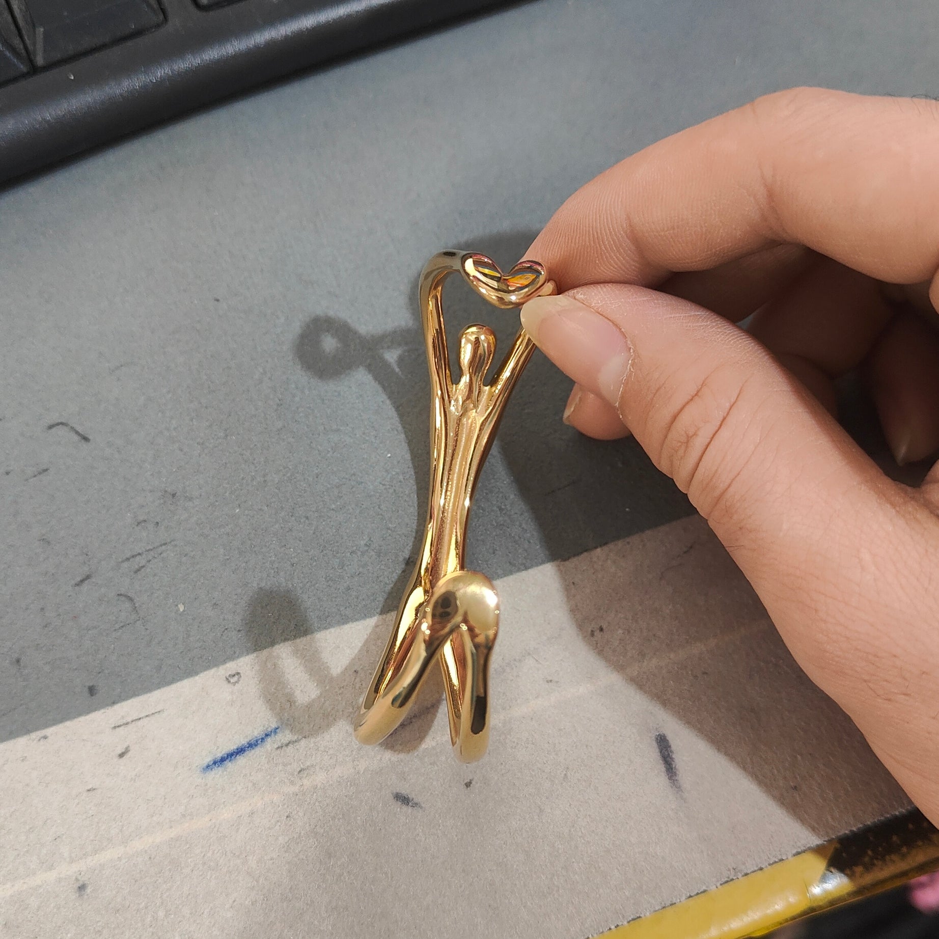 Personal Influencer Bracelet Stainless Steel Gold Plated Casting Creative Female Body