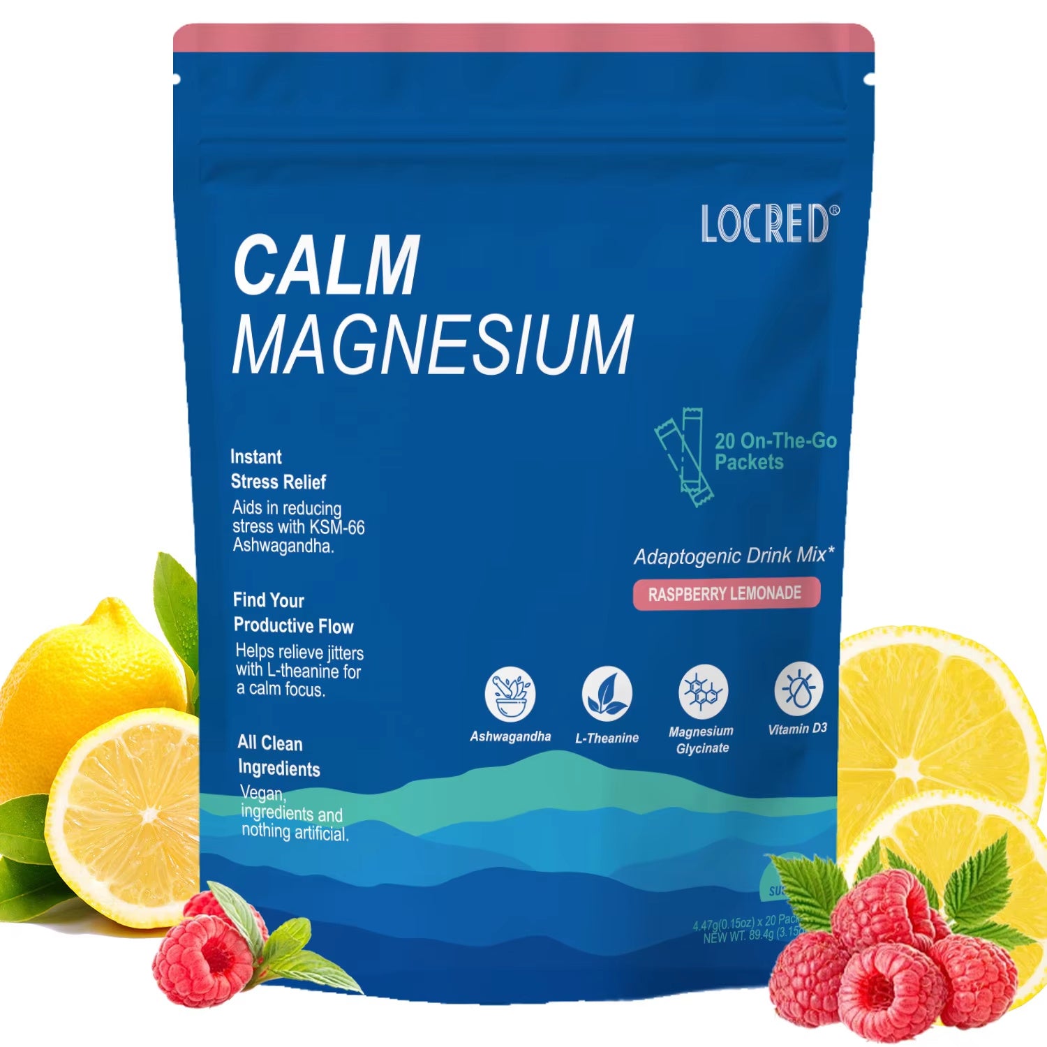 Adaptogenic Drink Mix for Calm & Stress Relief - Magnesium Electrolyte Powder - ShreeBliss