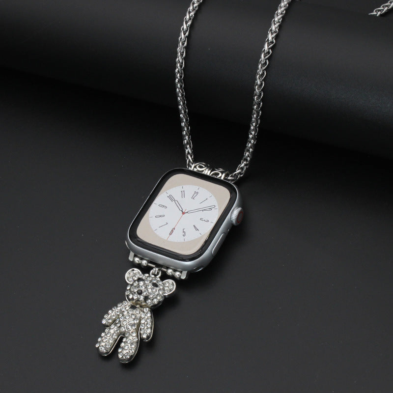 Watch Necklace with Feather Strap - ShreeBliss