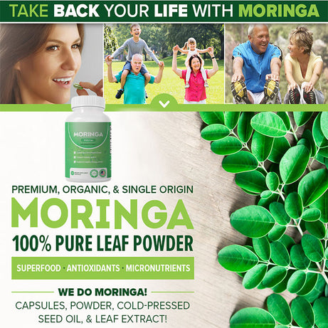 Moringa Capsules for Energy & Immunity - ShreeBliss