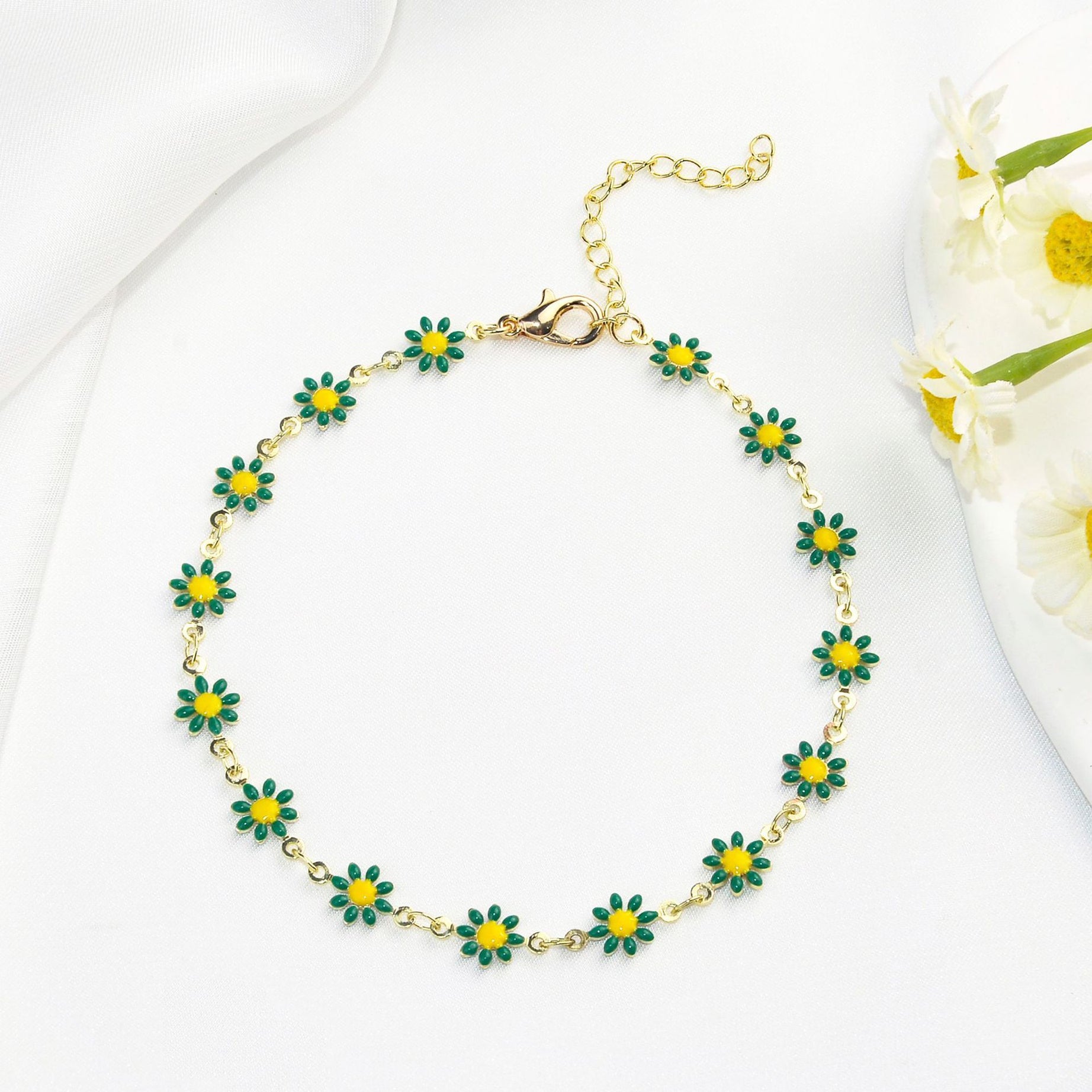 Little Daisy Anklet Simple Elegant Fashion – ShreeBliss